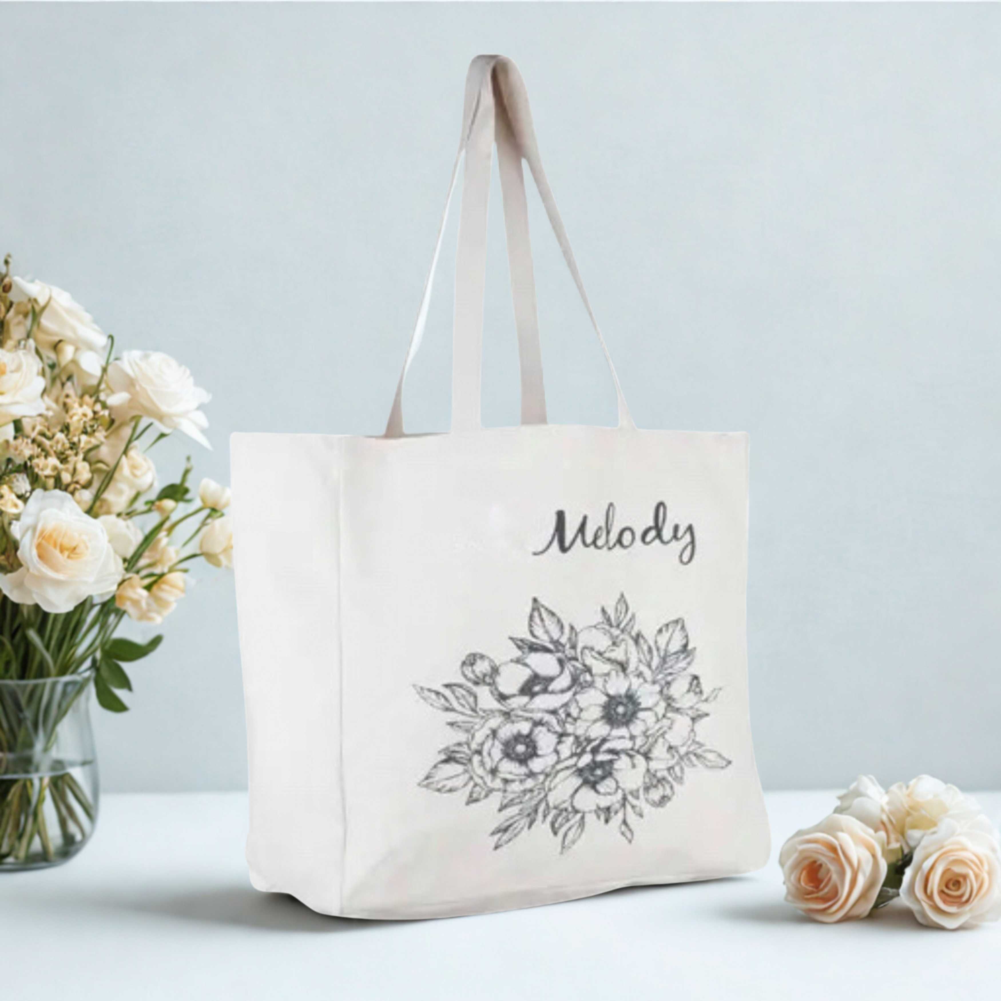 Cotton canvas printed bag TC-011